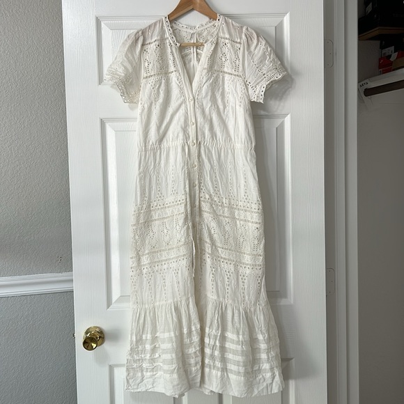 Anthropologie Dresses & Skirts - Feather Bone by Anthropologie Brigid Eyelet Shirtdress